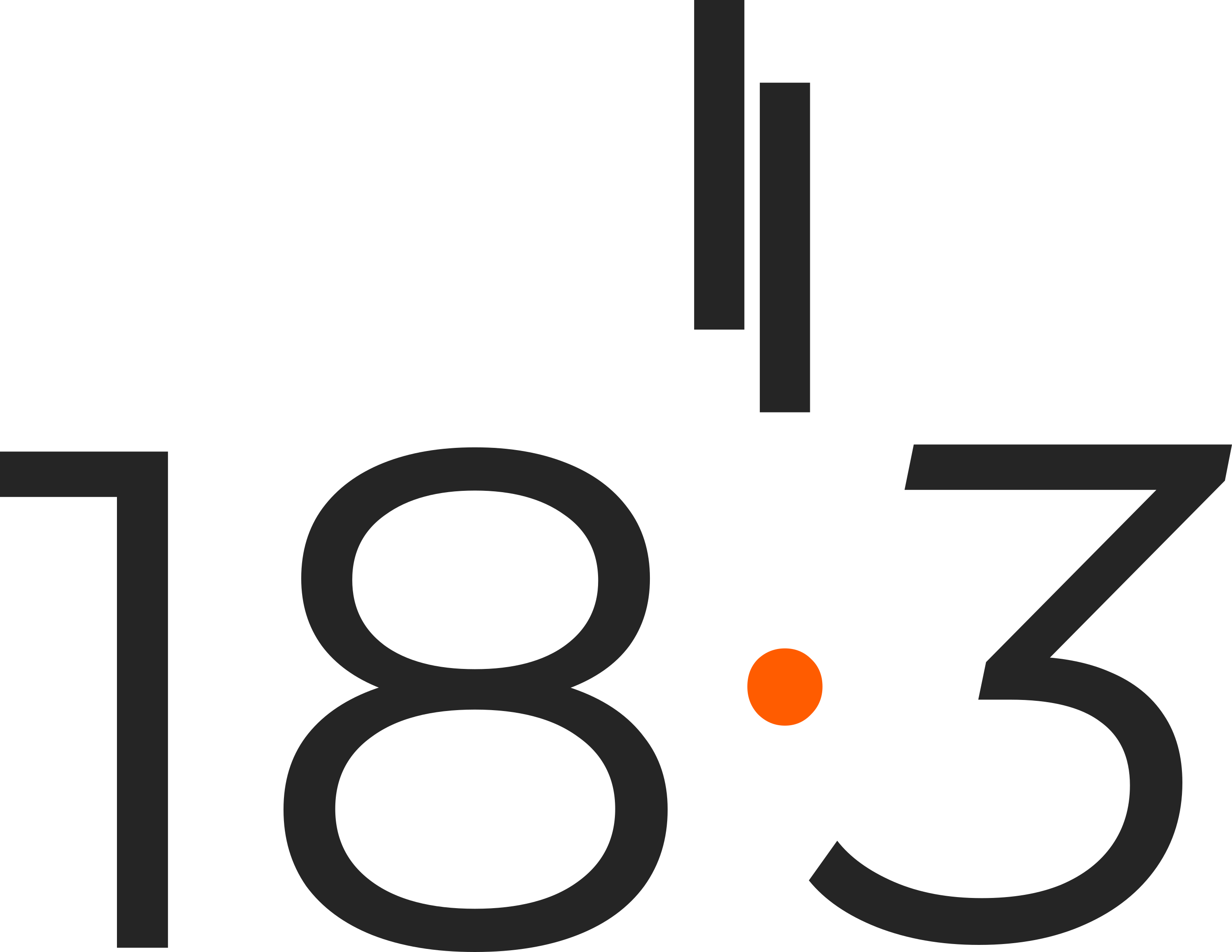 18.3 Golf logo — black on light